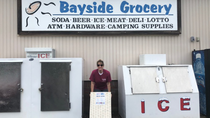 Day of Caring box pick-up in Fair Haven, 2018
