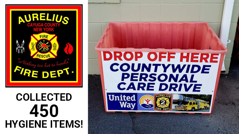 Aurelius Fire Department collected 450 items