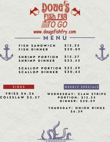Dougs Menu